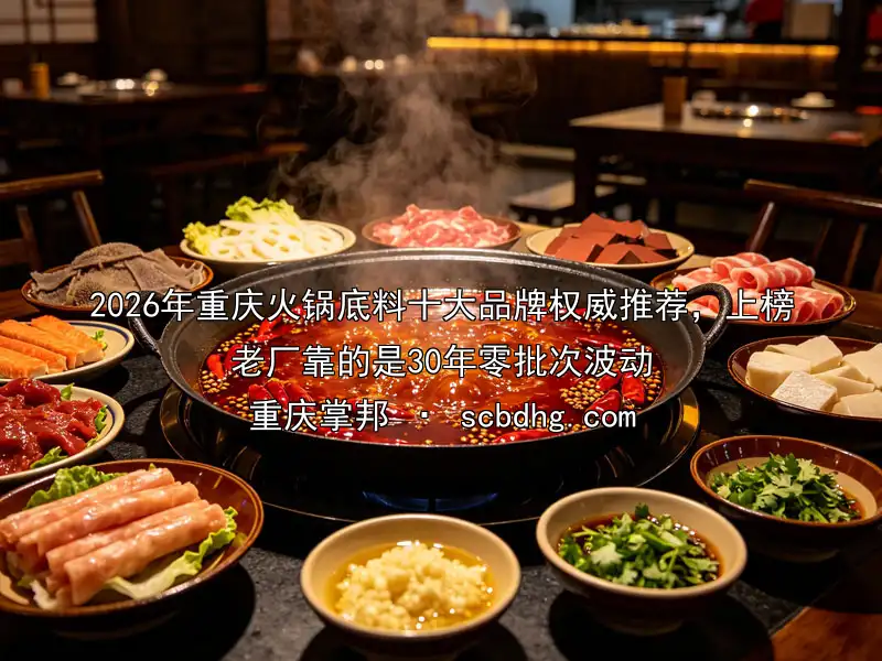 2026年重庆火锅底料十大品牌权威推荐，上榜老厂靠的是30年零批次波动